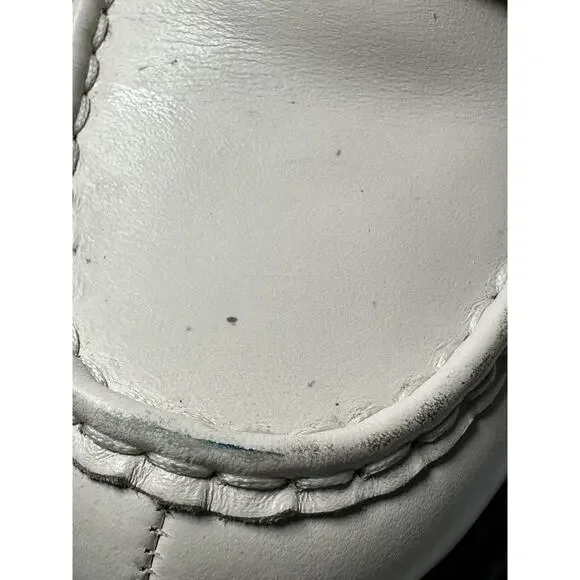 Michael Kors Women's Rocco Slip-On Platform Heeled Loafer, Light Cream, 8.5 Lug - Picture 11 of 13